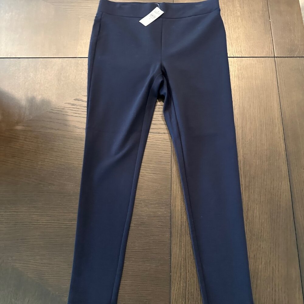BRAND NEW Loft Navy Blue Ann Taylor Pull-On Soft Knit Skinny Stretch Pants